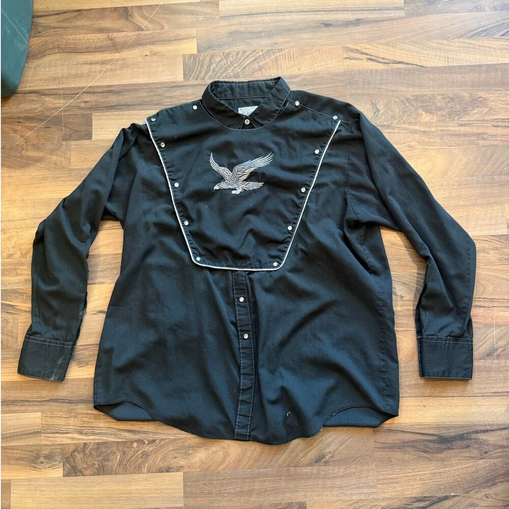 Pearl Snap Bib Front Size Lg